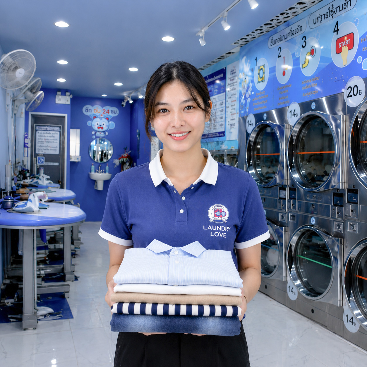 Trained laundry staff and garment care