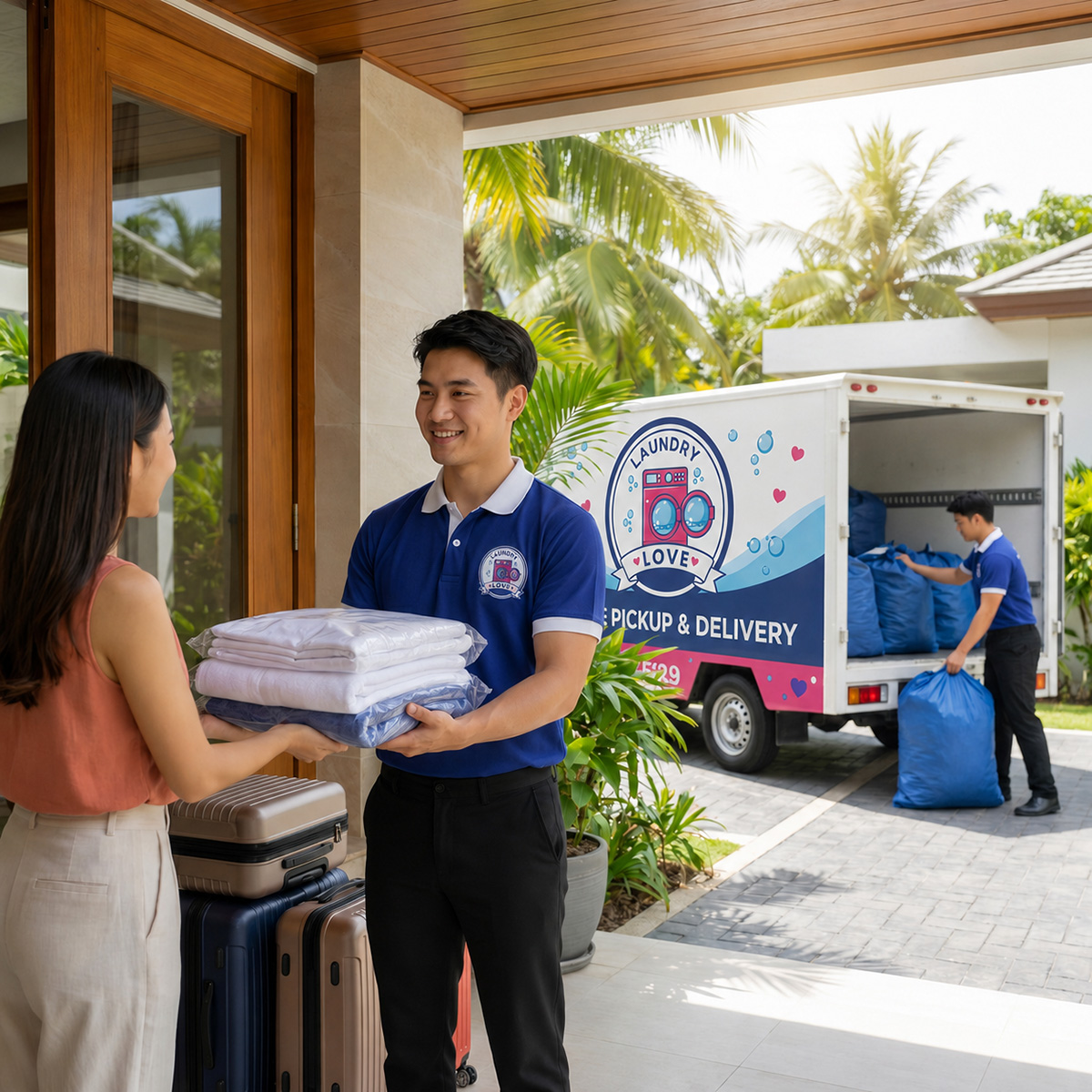 Laundry service for Airbnb and short-term rental hosts in Phuket