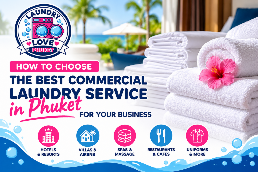 Commercial laundry service Phuket for hotels, villas, spas and businesses